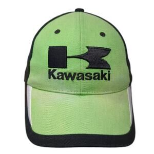 Kawasaki Strapback Baseball Cap Multi One Size Adjustable Embroidered 6 Panel